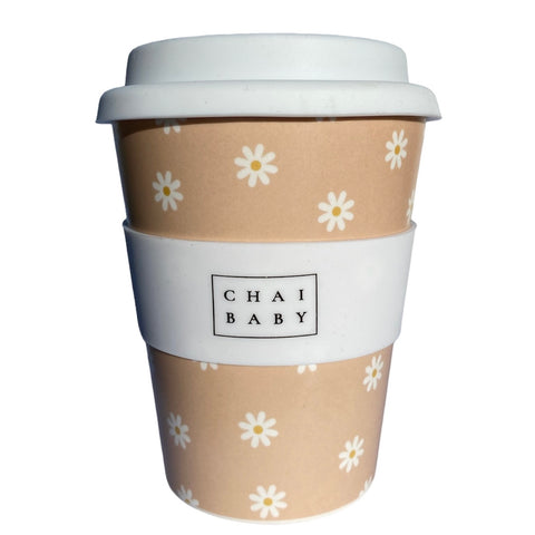Chai Baby Keep Cup Adult - Natural Daisy