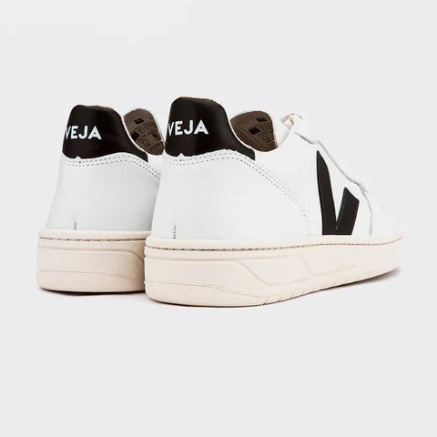 Veja V-10 Leather - Extra White/Black