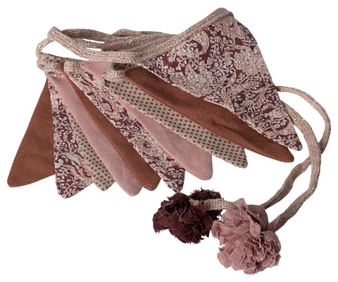Maileg Garland 10 Flags - Rose