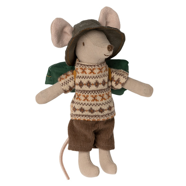 Maileg Hiker Mouse Big Brother with Sleeping Bag 2023