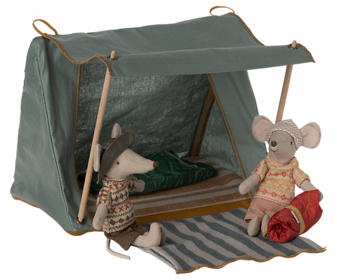 Maileg Hiker Mouse Big Sister with Sleeping Bag 2023