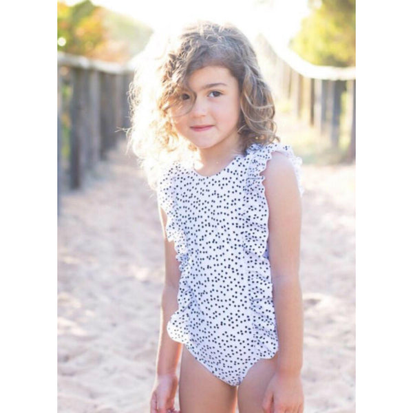 Coco & Me Swim - Polkadots Ruffle One Piece Swimsuit