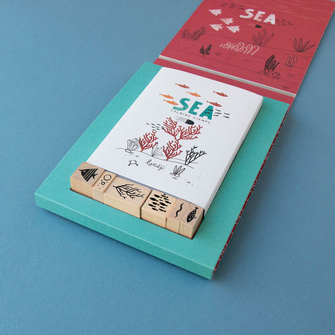 Londji Calming Wooden Stamp Set - Sea