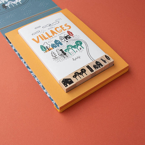 Londji Calming Wooden Stamp Set - Villages