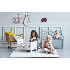 Cam Cam Copenhagen Harlequin Kids Storage Bench - White