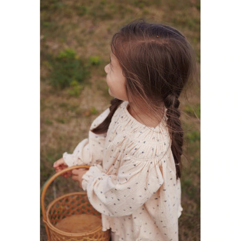 Konges Slojd Chleo Smock Blouse - Flower Drop