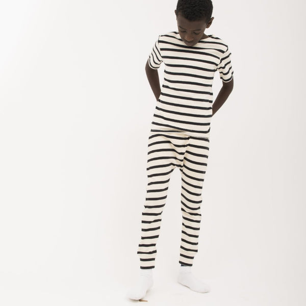 Popupshop Joggers - Navy Stripe