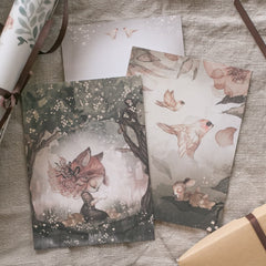 Mrs Mighetto 2 Pack Cards - Woods and Birds