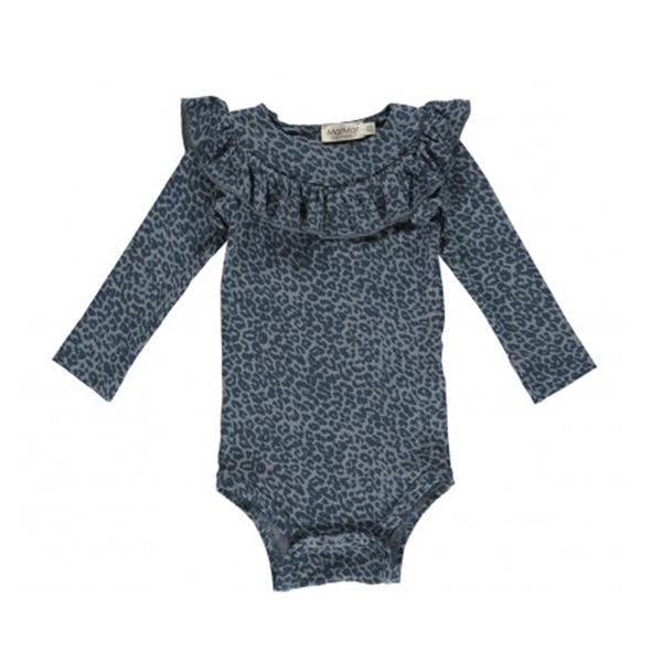 MarMar Copenhagen Bibbi Body Suit - Stormy Blue Leopard