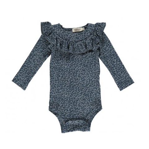 MarMar Copenhagen Bibbi Body Suit - Stormy Blue Leopard