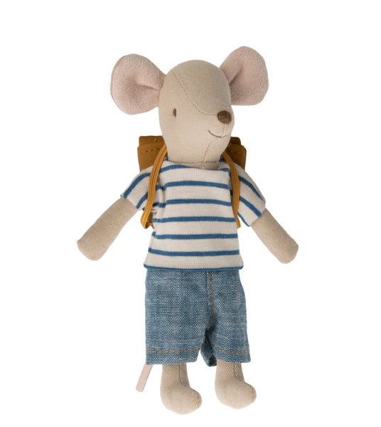 Maileg Tricycle Mouse Big Brother With Bag