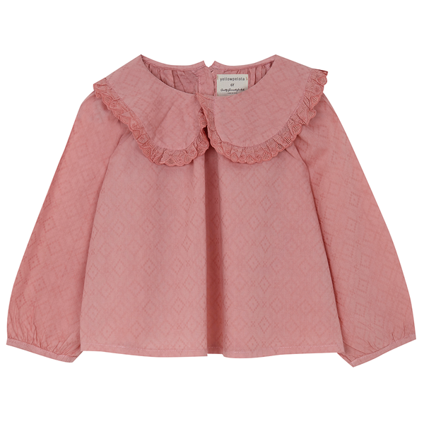 Yellow Pelota Native Blouse - Pink Antique