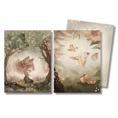Mrs Mighetto 2 Pack Cards - Woods and Birds
