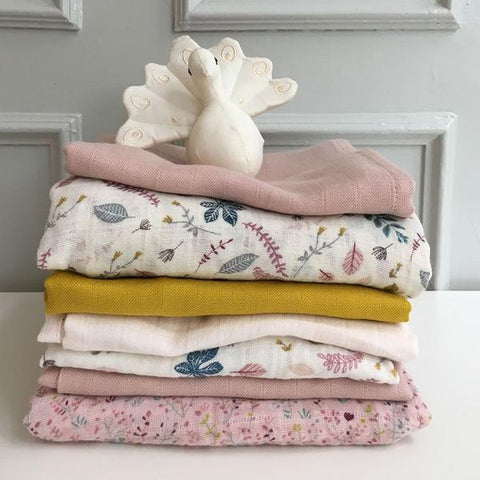 Cam Cam Copenhagen Muslin Cloth - Pressed Leaves Rose
