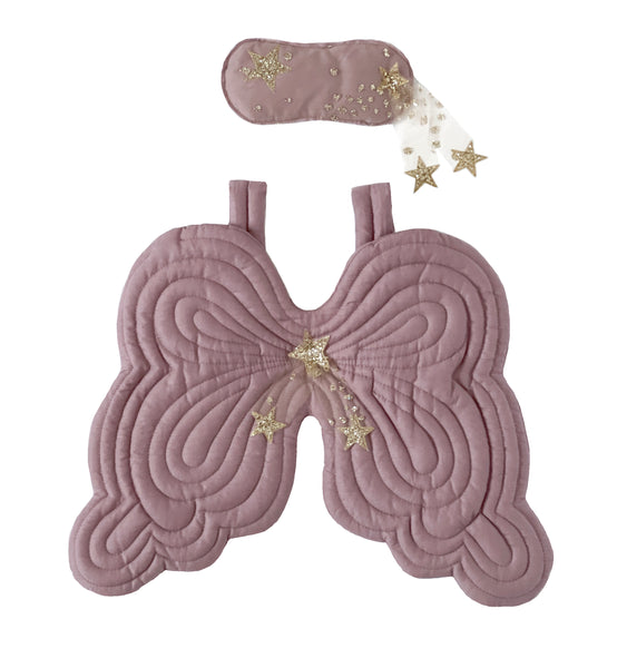 Bonne Mère Starry Nights Eyemask & Angel Wings - Mulberry