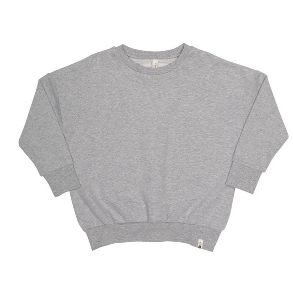 Popupshop Loose Sweat Grey Melange