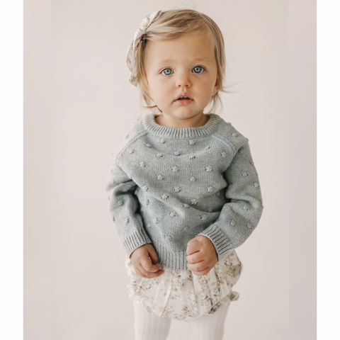 Jamie Kay Dotty Knit - Mist Marle