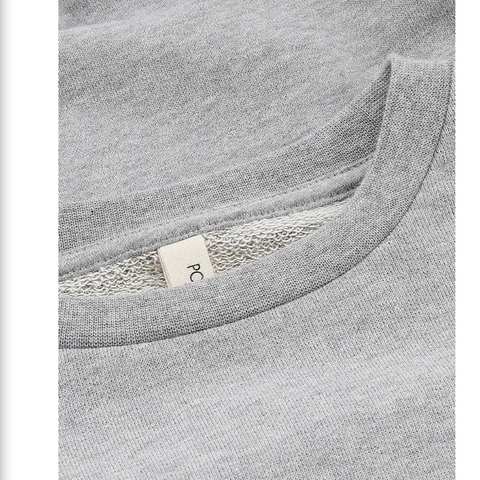 Popupshop Loose Sweat Grey Melange