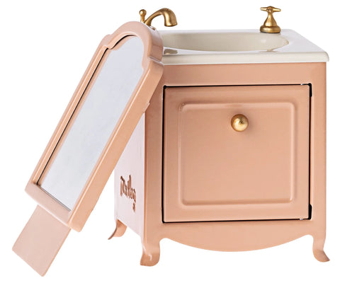 Maileg Miniature Sink Dresser & Mirror Powder