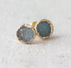 Cloud Nine Creative Raw Crystal Stud - Ocean